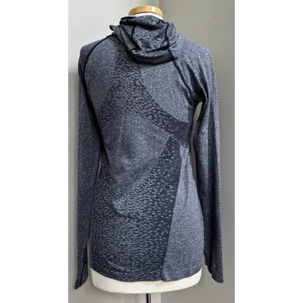 New Balance x J Crew Seamless Thumbhole Hoodie Navy - Size Medium
